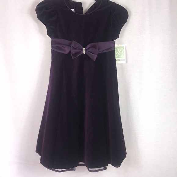 Bonnie Jean Purple Girls Dress - Picture 6 of 8